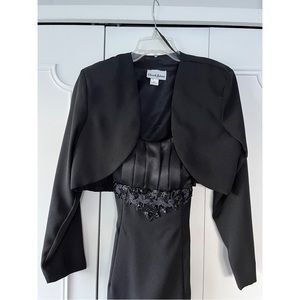 Bridesmaid dress with a short jacket